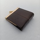 Vintage 3  Genuine Eel Skin Leather Coin Purse Bag  Made In Korea