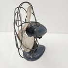 Vintage Westinghouse 4 Aluminum Blade 10  Blue Electric Fan Mid-century