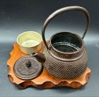 Nanbu Tekki Arare Iron Kettle Tea Strainer Retro Vintage Nambu Ready To Use