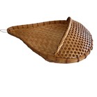 Vintage Pear Shape Woven Basket Wall Hanging Bamboo Wicker Decor Pocket