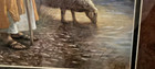 The Good Shepherd Jesus Christ With Lost Sheep    23x20    Framed Artwork