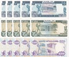 Zambia Set 3 X Lot 5   15 Unc 20 50 100 Kwacha 1992 - 2009 P 36 37 38 Lusaka