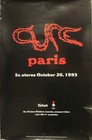 The Cure 1993 Paris 2 Sided Pre-release Promotional Poster Shop Displayed Vg