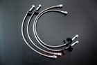 Silver Braided Brake Line Fit 92-95 Honda Civic   94-01 Acura Integra