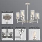 Chandeliers For Dining Room Light Fixture Over 8-lights D34  Brushed Nickel