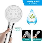 Rv Shower Head With Hose  High Pressure Ca7783  Chrome white 