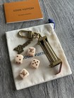 Lv Lovers Dice Bag Charm   Key Holder