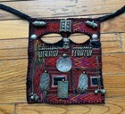 Antique   Vintage Bedouin Silver   Cloth Face Mask Veil Hand Made Saudi Arabia