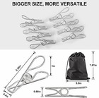 Clothes Pins Heavy Duty Outdoor  40 Pack Stainless Steel Clothespins  Metal C   