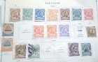 1899-1935 El Salvador 122 Stamp - 5 Pages Collection Page Lot