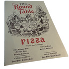 Vintage Round Table Pizza Restaurant Menu Seaside  Ca 1970s