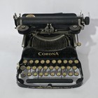Antique Corona No  3 Folding Typewriter Black 1917 Vintage Portable Collectible