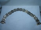 Antique Indian Colonial Silver Scene Story Teller Panel Link Belt 19th Century