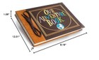 Our Adventure Book Photo Album Scrapbook  Wedding Scrap Book With Sewn Words