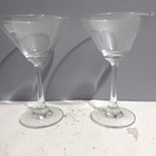 Beefeater Gin Etched Glass Martini Glasses Set Of 2