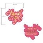Thank You Cards 100 Pcs Unique Small Businesspink For Business Supplies Customer