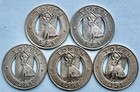 Lot Of 5 1951 Honolulu  hawaii  Rapid Transit Co  Dancing Hulu Girl Tokens