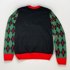 Holiday Time Straight Outta North Pole Ugly Christmas Sweater Men s M Black Bell
