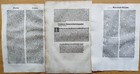 7 Early Printed Post Incunable Leaves  b  - 1487 1550