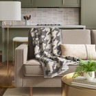 50  x60   Oversized Chenille Woven Houndstooth Throw Blanket Gray neutral
