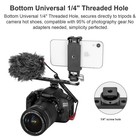 Fomito Double-head Metal Cold Boot Bracket For Camera Hot Shoe Pan Accessory For