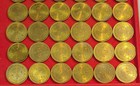 Small Lot Of 24 Each Macau 5c Avos Coin 1967 Mint Gleaming Unc                 a1332