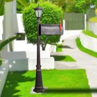  Heavy Duty Mailbox Post Light Combination Kit Stratford Mail Box Cast Aluminum