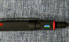Vintage Rotring 600 Ballpoint Pen Black Japan Cylinder Tip Ink Color Indicator