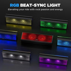 Ehaho 17 Inch Utv Sound Bar  Atv Soundbar Bluetooth With Rgb Lighting  17 In 