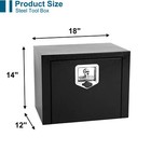 18 In  X 12 In  X 14 In  Iron Underbody Truck Storage Tool Box W lock Heavy Duty