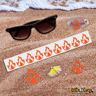 Fire Tanning Stickers 60 Flame Spray Tan Stickers Tanning Salon Bed Outdoors