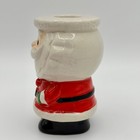 Vintage Christmas Santa Claus Ceramic Taper Candle Holder 3 5 Inch Japan Label