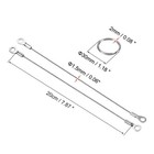 6pack Stainless Steel Lanyard Cable 1 5mmx20cm Rope With 12 Pack Key Ring