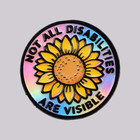 Invisible Disability Enamel Pin Sunflower Brooch Pines Lapel Pins Round Badge