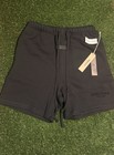 Essentials Fear Of God Men   s Black Sweat Shorts Size M Drawstring Elastic Logo