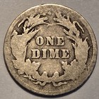 Nicer Low Mintage 1893 P Barber Liberty Dime