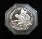 Vintage  scarce  Tribal Series Silver Round__1972__paiute__ 999   25g