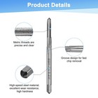 2-pack M2 5x0 45mm Metric Thread Tap  Hss 47 5mm Length Straight Flute Tap
