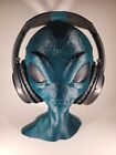 Alien Bust Headphone Stand  Green Alien  Alien  Area 51  Ufo  Uap  Sci-fi Alien