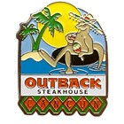 Rare Outback Steakhouse Cancun Kangaroo Lapel Pin International Rubber Back