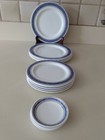 Set 13 British Airways Royal Doulton Luncheon Side Bread Butterpat Plates Dishes
