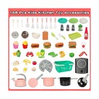168pcs Kids Play Kitchen Accessories Toy Set  Pretend Cooking Food     Fast Ship