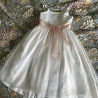 Bonnie Jean Girls White Dress Sz 7 White Satin For 1st Communion Wedding party