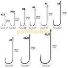 100pcs Aberdeen Hooks Long Shank Light Wire Offset Crappie Panfish Bass Fishing