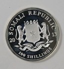 2013 Somalia Silver 100 Shillings Elephant 1oz Asw