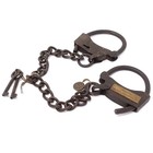 Handcuffs 2alcatraz Prison Handcuffs Iron Adjustable Cuffs With Chain Antique