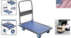 Space-saving 600 Lb Capacity Heavy Duty Platform Truck With 4 Durable Wheels