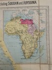 Bacon s War Map Of Egypt Sudan Abyssinia 19th Century Large Antique Folding Map