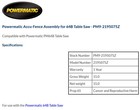 Powermatic Accu-fence Assembly For 64b   Pm1000 Table Saw - Pm9-2195075z