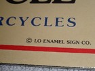 Vintage Triumph T110 Motorcycle Dealer Tiger 10  Porcelain Metal Gasoline     Sign